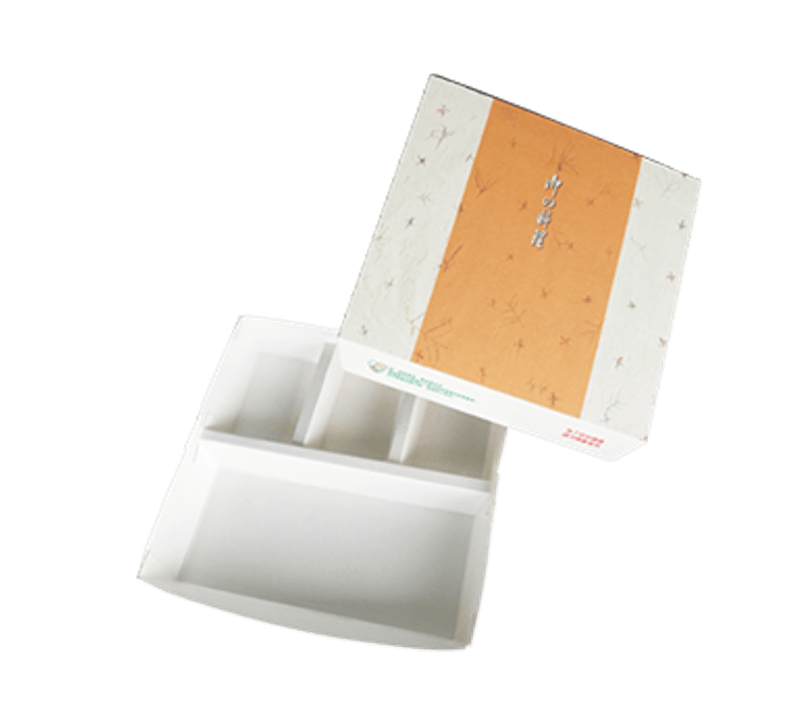 Paper Upper & Lower Compartment Meal Box Lid-404(W)