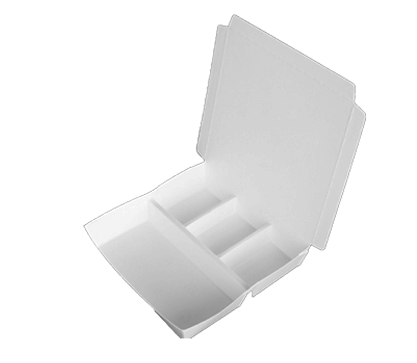 紙 餐盒 上下四格-402W