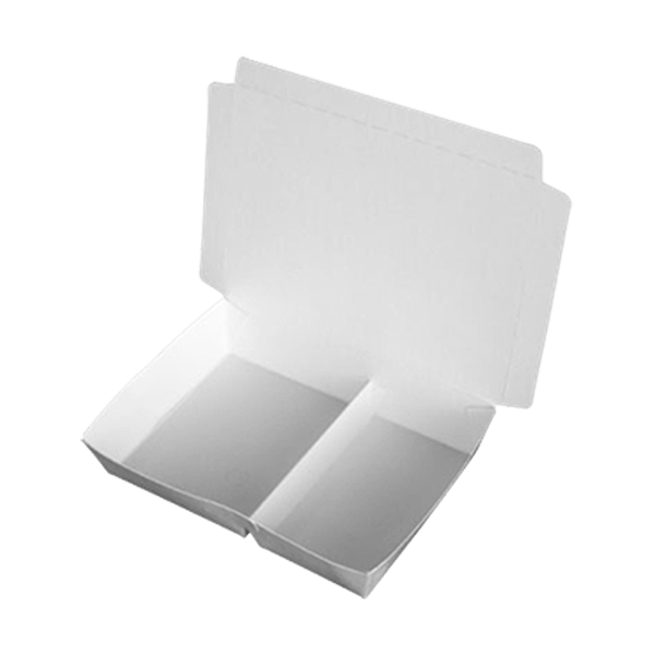 紙 餐盒 左右格 (38高)