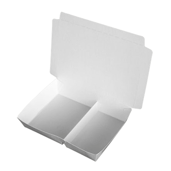 紙 餐盒 左右格 (38高)