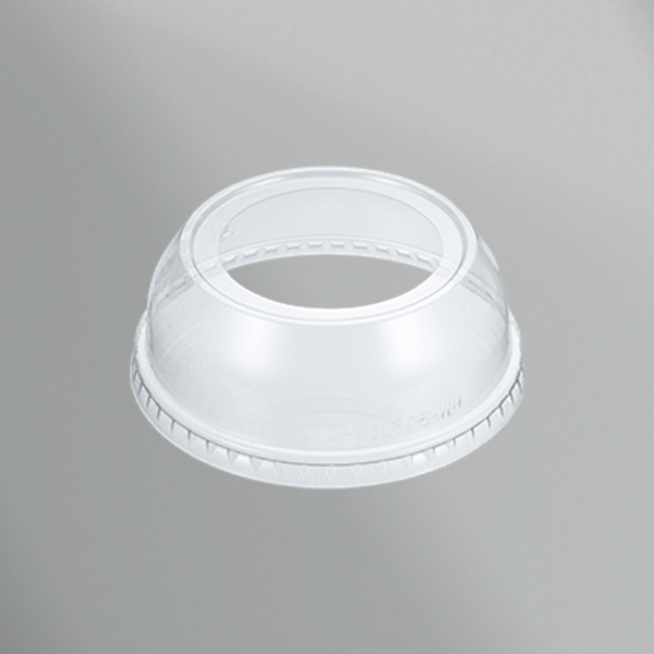 Plastic PET Big Hole Lid-98mm-Clear