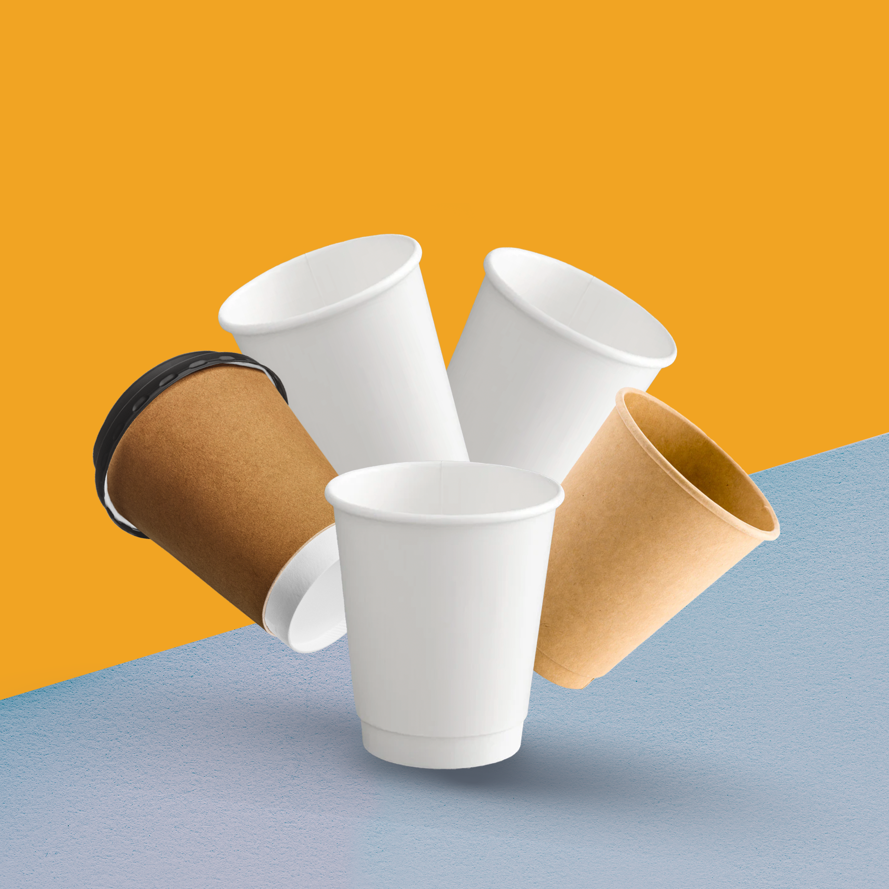 Double Walled Coffee Cup 12oz-90mm