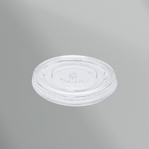 Plastic PET Flat Lid-45mm-Clear