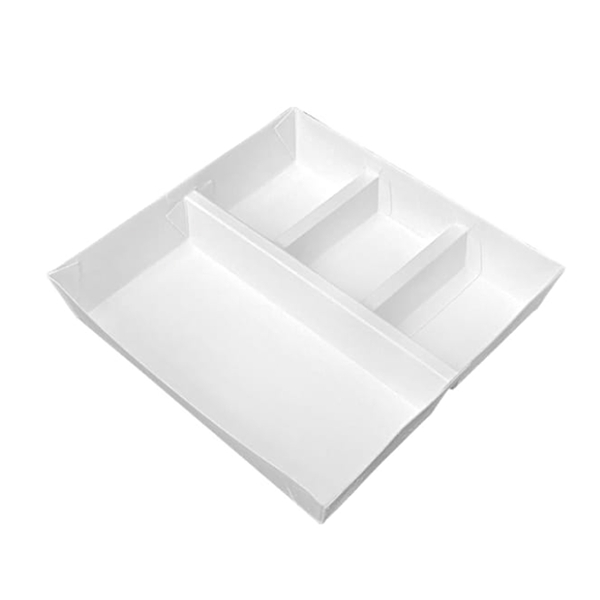 Paper Upper & Lower Compartment Meal Box-404(P Base)